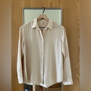 Uniqlo polka dot blouse